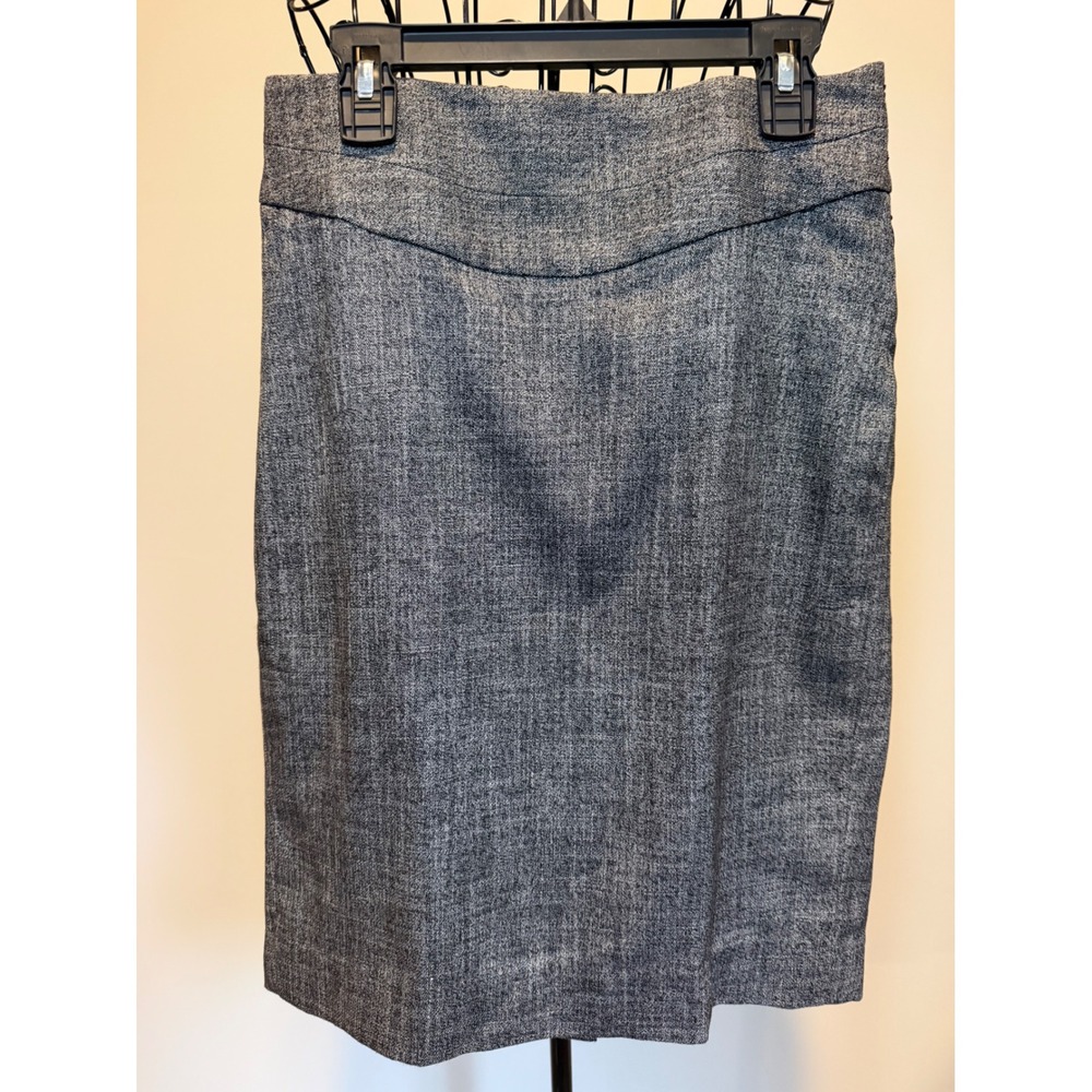 The Limited Collection Gray Textured Pencil Skirt Size 0 Side Zip Professional